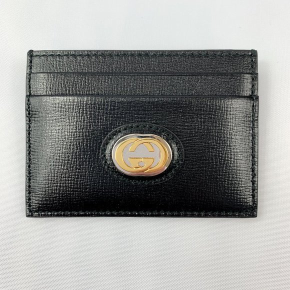 Gucci GG Marina Card Holder in Black ALL ITEMS IN MY CLOSET ARE AUTHENTIC 🥰 - Picture 3 of 10